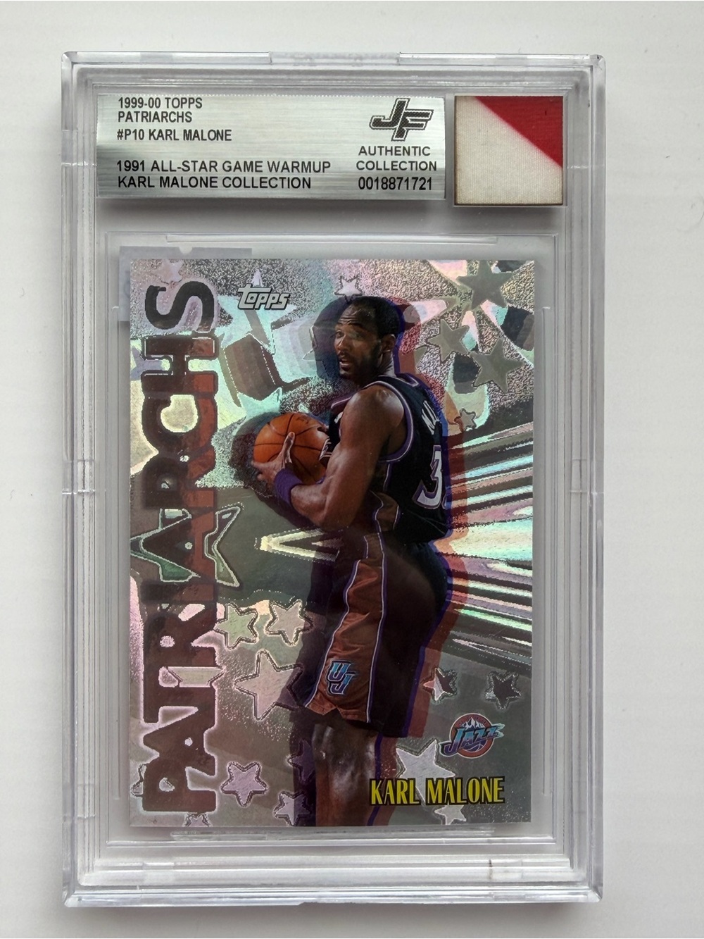 Topps Holographic Basketball Card - Purple/Silver